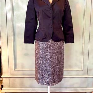 JCrew Gunmetal Sequins Skirt, Size 6 woman’s